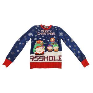 NWOT Spencers Workshop Southpark Ugly Christmas Sweater A$$ H#** Light Up US:S